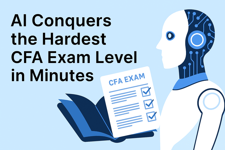 AI Conquers the Hardest CFA Exam Level in Minutes